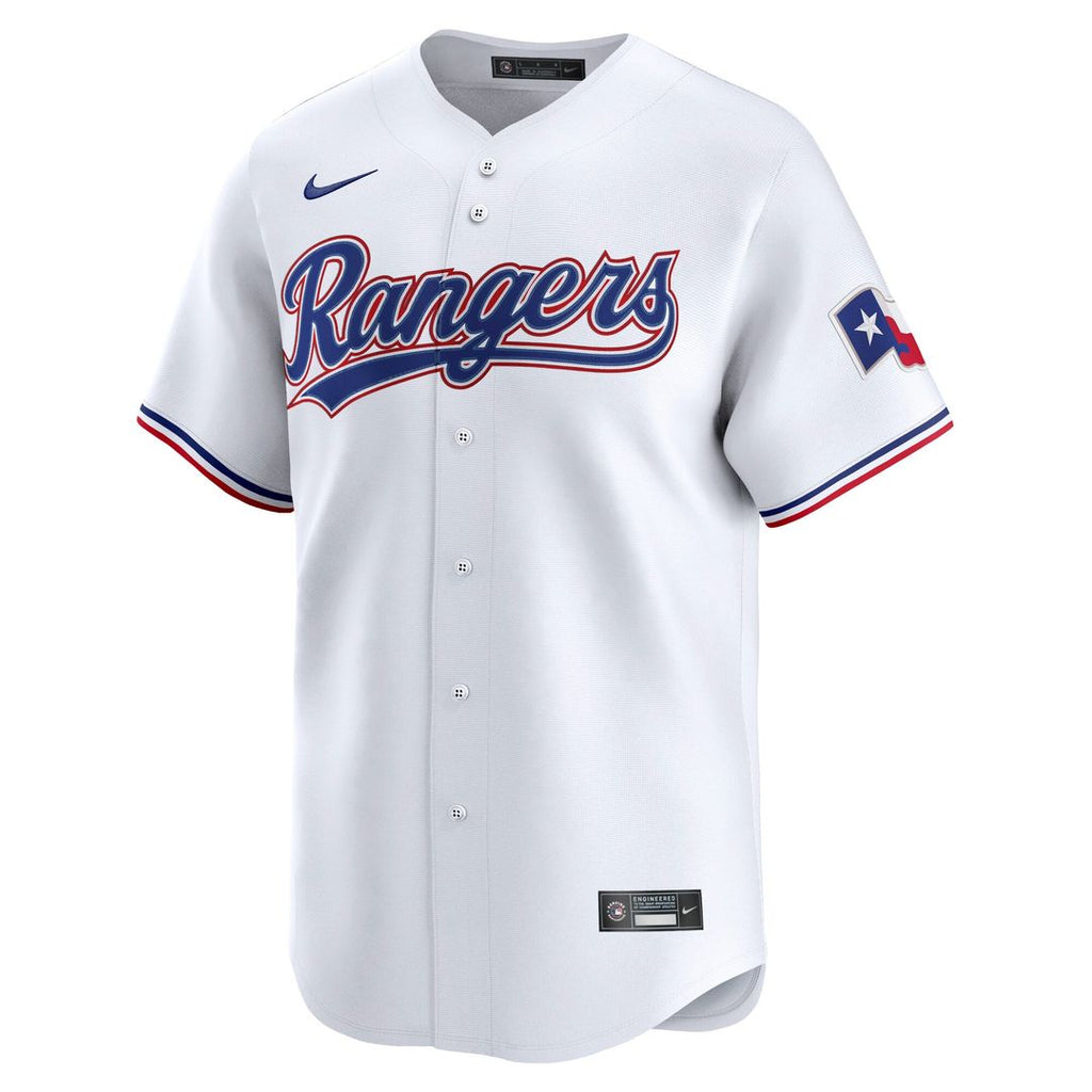 Texas Rangers Nike Wyatt Langford Home Limited Baseball Jersey - White