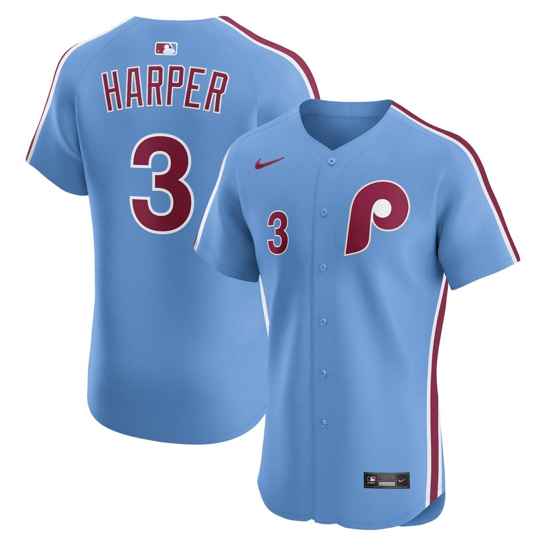 Philadelphia Phillies Nike Bryce Harper Home Elite Baseball Jersey - White