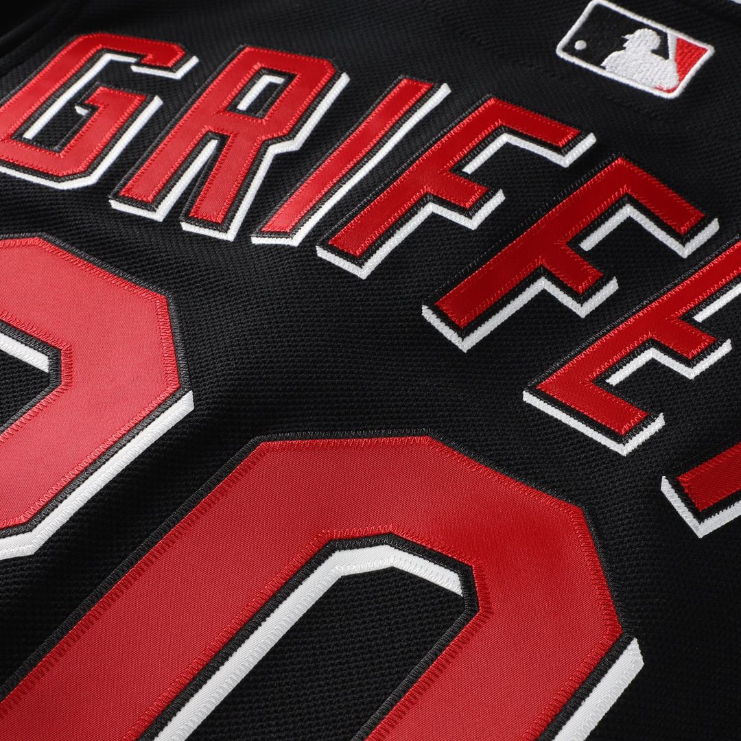 Cincinnati Reds Mitchell & Ness Ken Griffey Jr. Cooperstown Collection Authentic Mesh Batting Practice Baseball Jersey - Black
