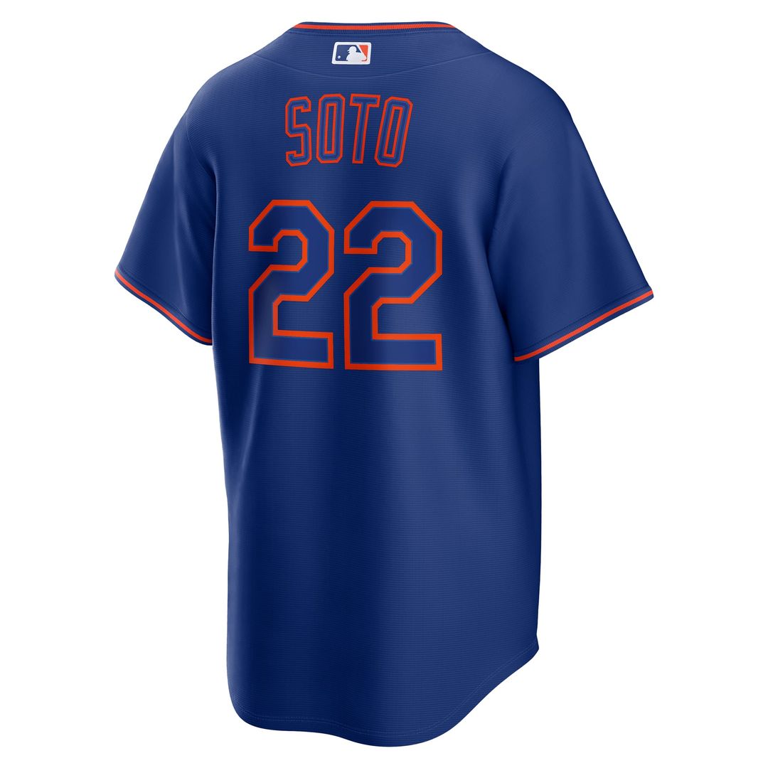 New York Mets Nike Juan Soto Road Replica Baseball Jersey - Gray