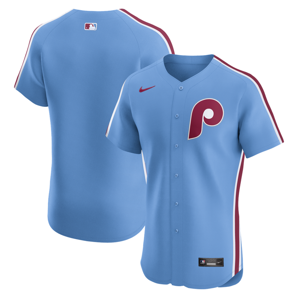 Philadelphia Phillies Nike Alternate Elite Baseball Jersey - Light Blue