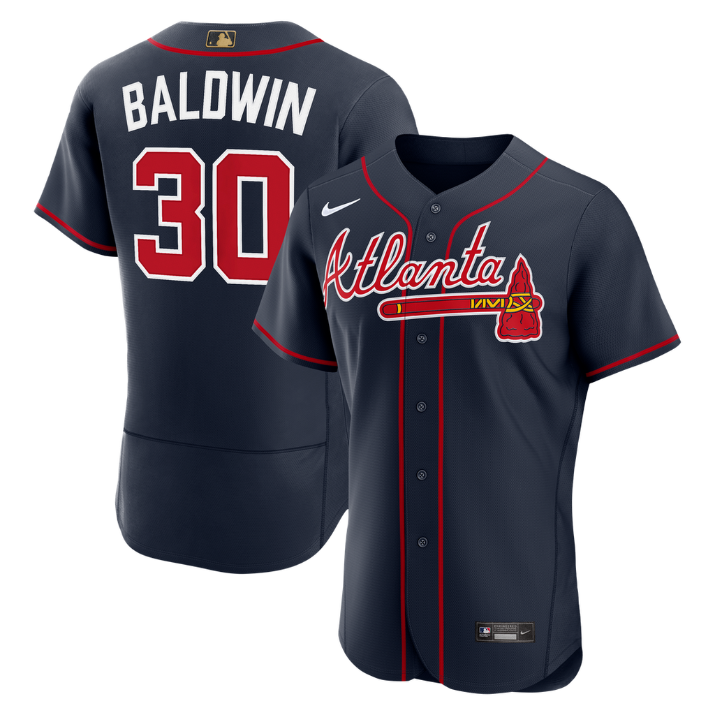 Atlanta Braves Nike Drake Baldwin Alternate MLB Awards Authentic Baseball Jersey - Navy