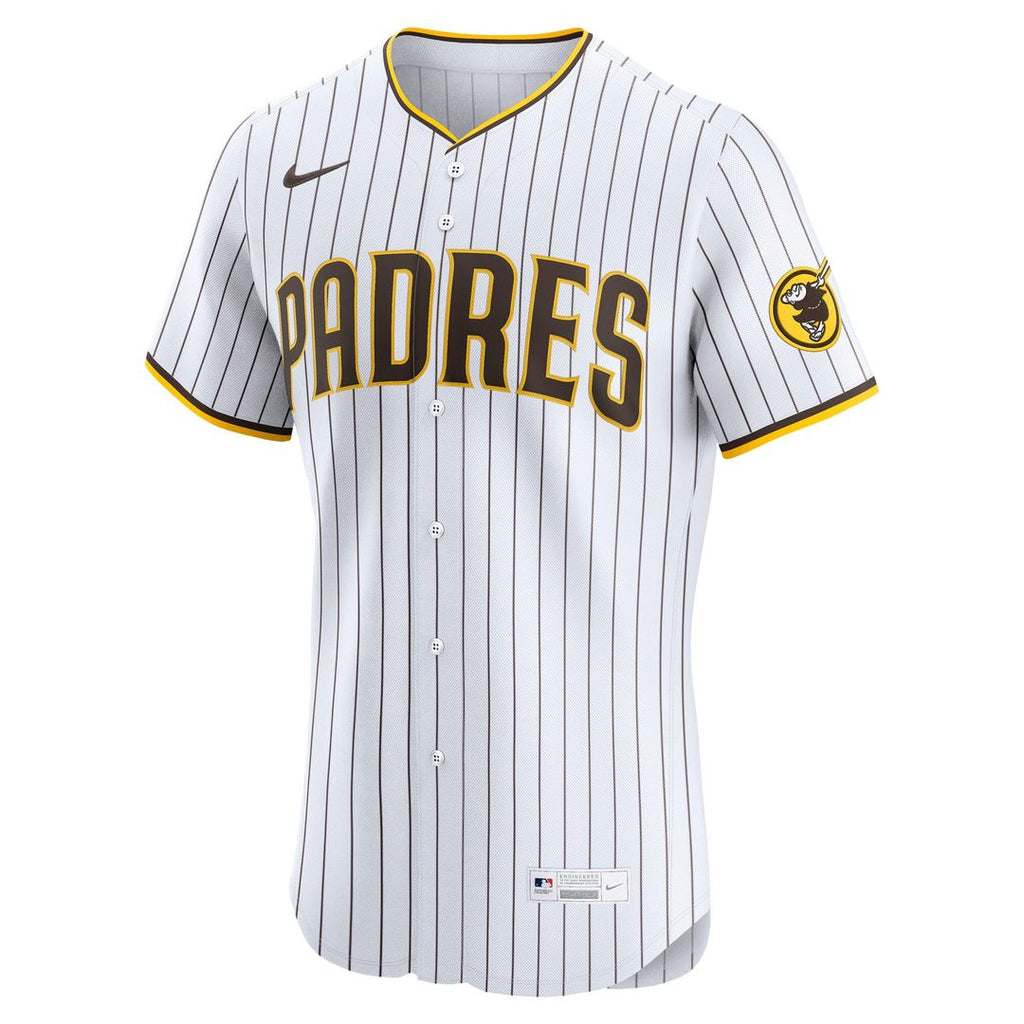 San Diego Padres Nike Home Elite Baseball Jersey - White