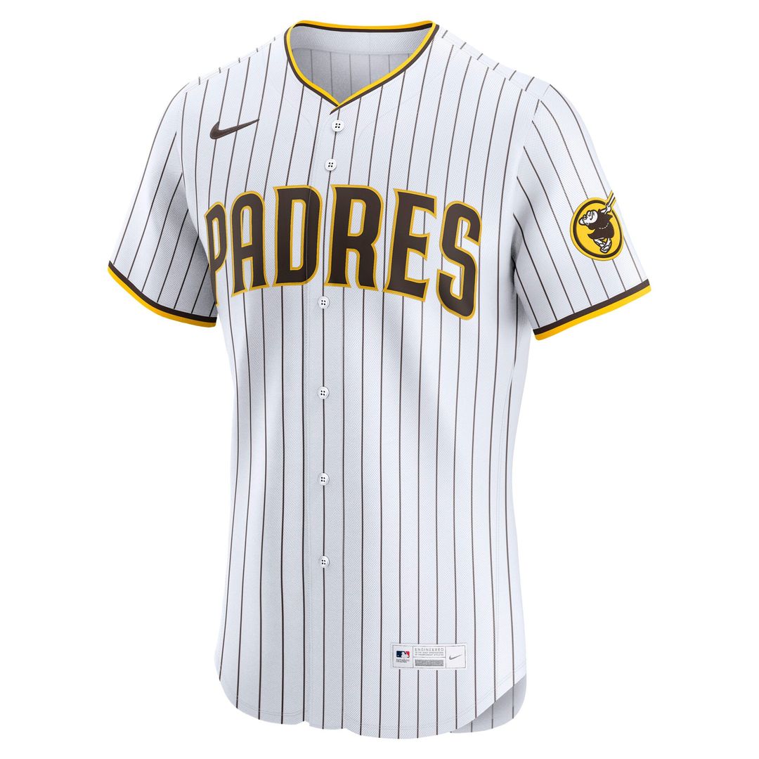 San Diego Padres Nike Home Elite Baseball Jersey - White