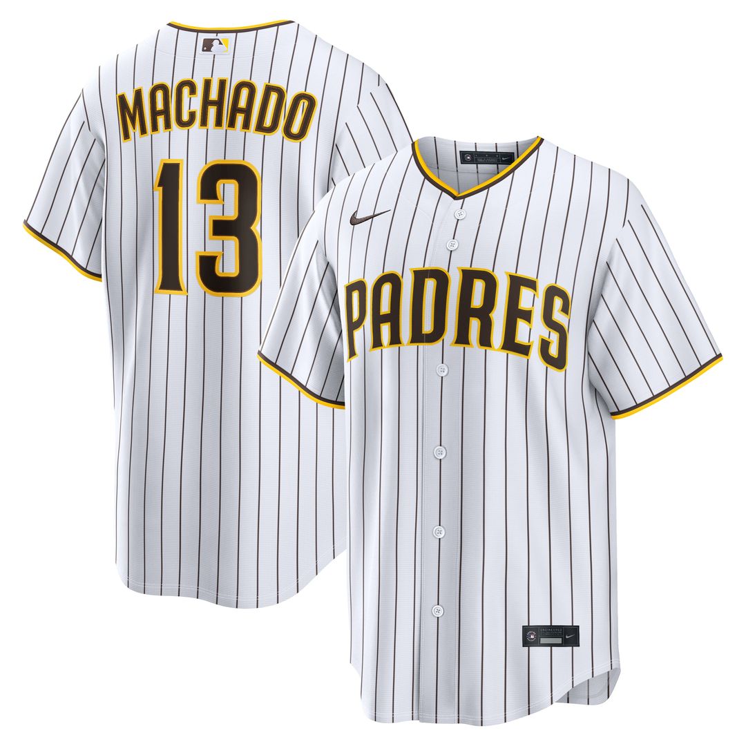 San Diego Padres Nike Manny Machado Home Replica Baseball Jersey - White