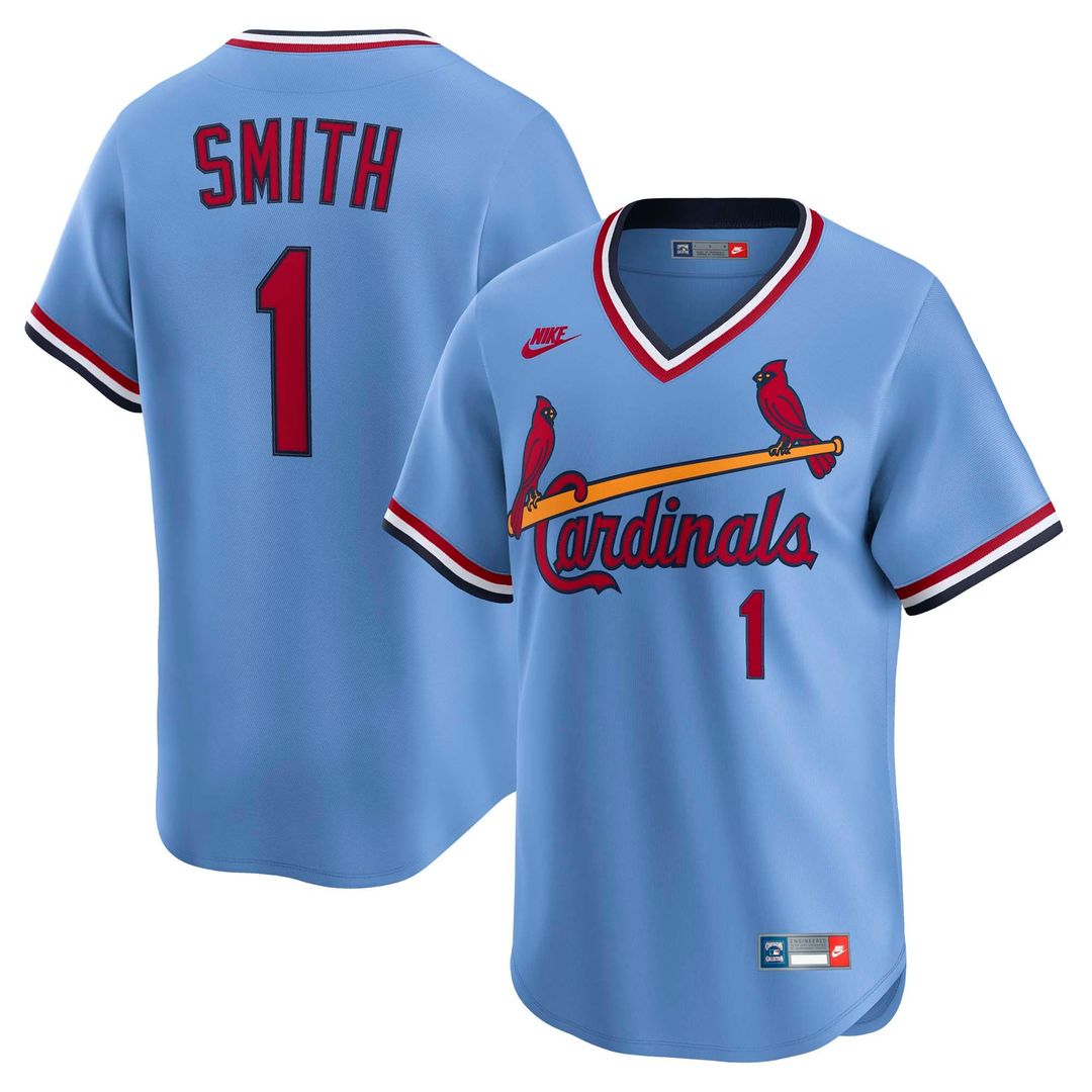 St. Louis Cardinals Nike Ozzie Smith Throwback Cooperstown Collection Limited Baseball Jersey - White