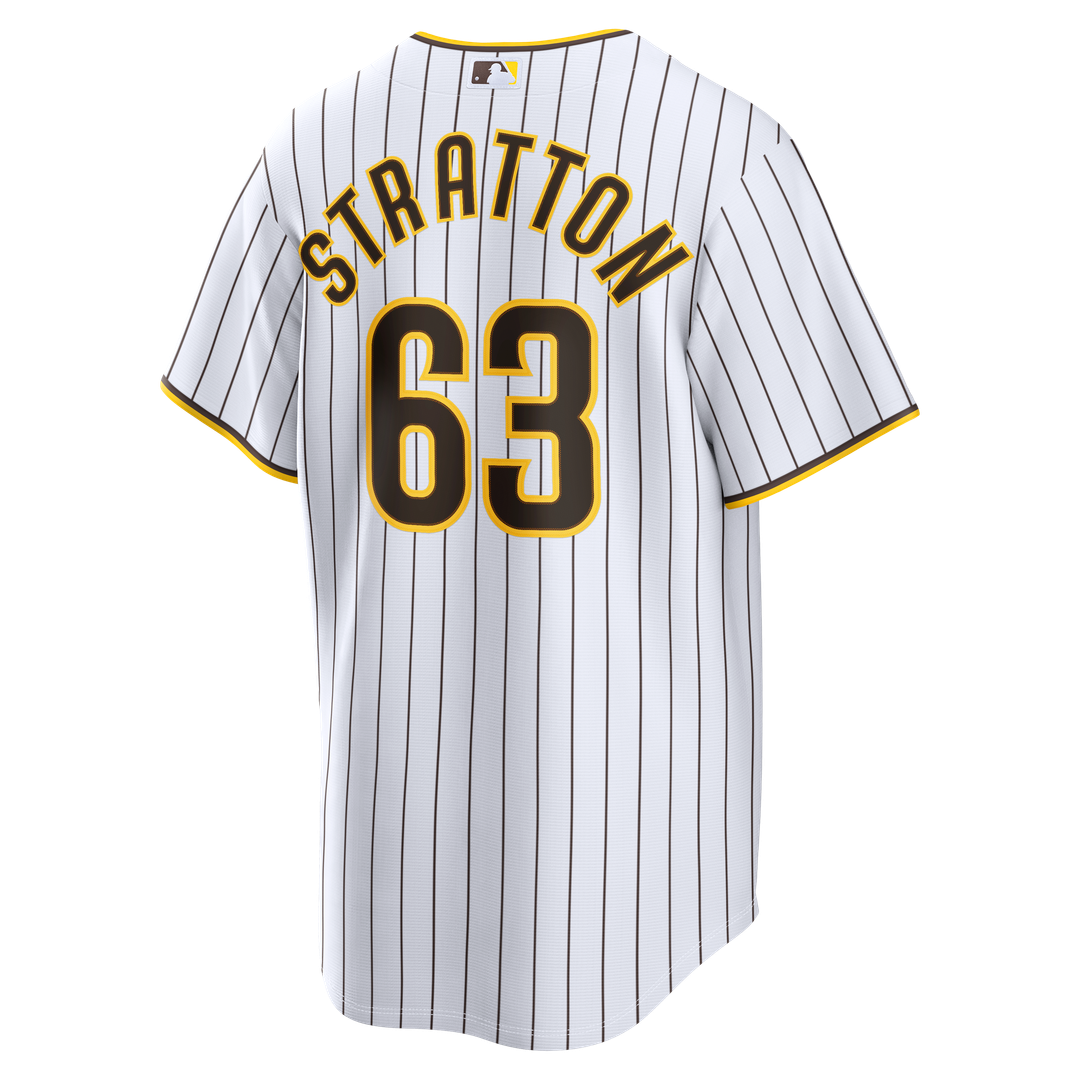 San Diego Padres Nike Hunter Stratton Home Replica Baseball Jersey - White