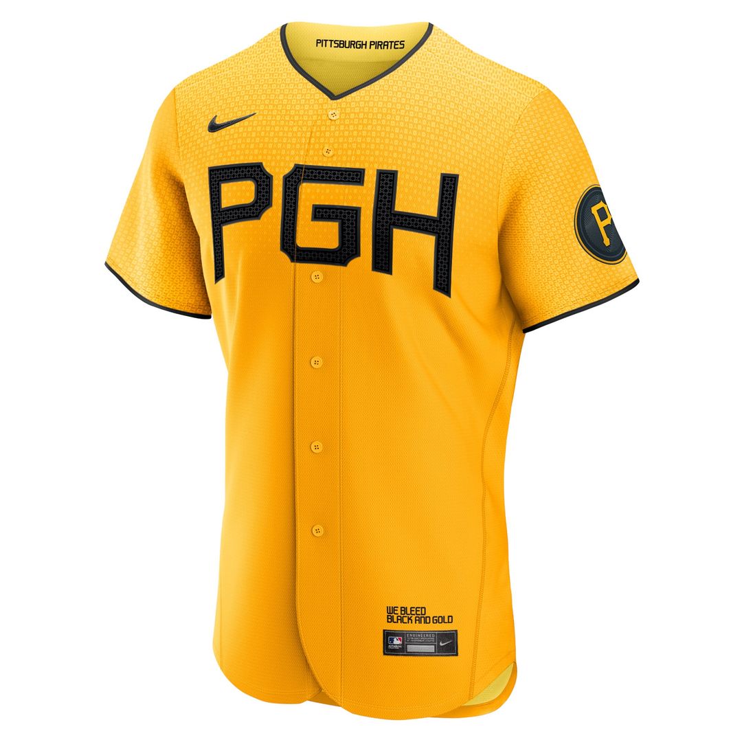 Pittsburgh Pirates Nike Roberto Clemente City Connect Authentic Baseball Jersey - Gold