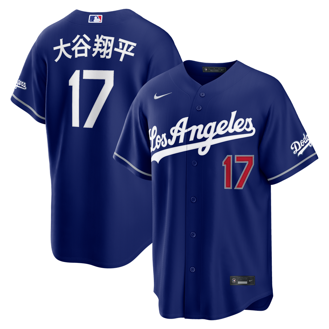Los Angeles Dodgers Nike Shohei Ohtani Kanji Alternate Stadium Baseball Jersey - Royal
