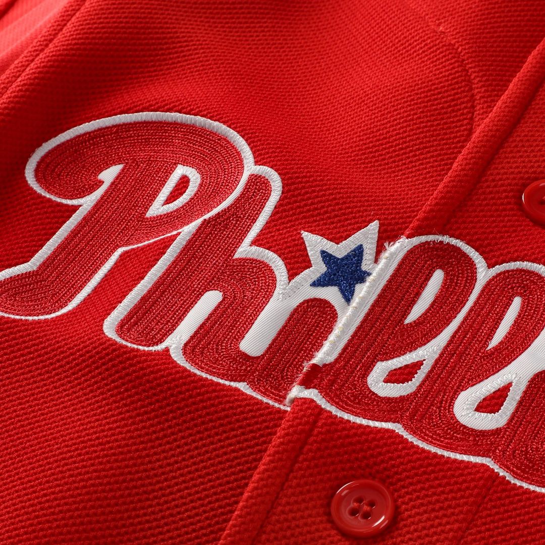 Philadelphia Phillies Mitchell & Ness Ryan Howard Cooperstown Collection Batting Practice Baseball Jersey - Red