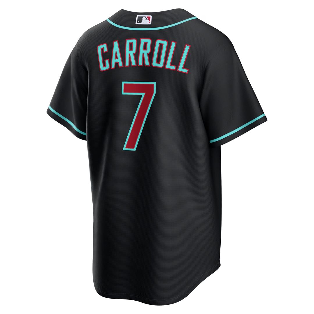 Arizona Diamondbacks Nike Corbin Carroll Alternate Replica Baseball Jersey - Black