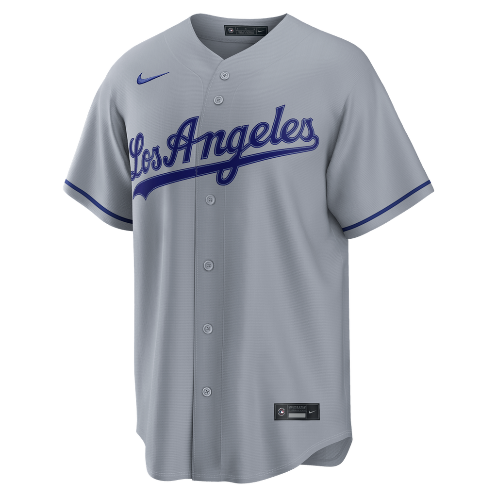 Los Angeles Dodgers Nike Kyle Tucker Road Replica Baseball Jersey - Gray