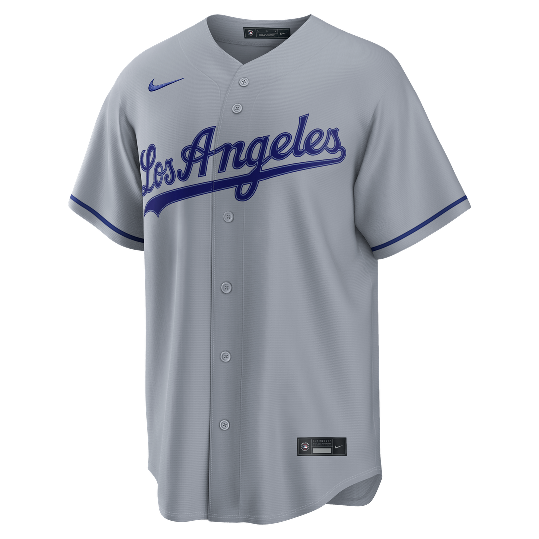 Los Angeles Dodgers Nike Kyle Tucker Road Replica Baseball Jersey - Gray