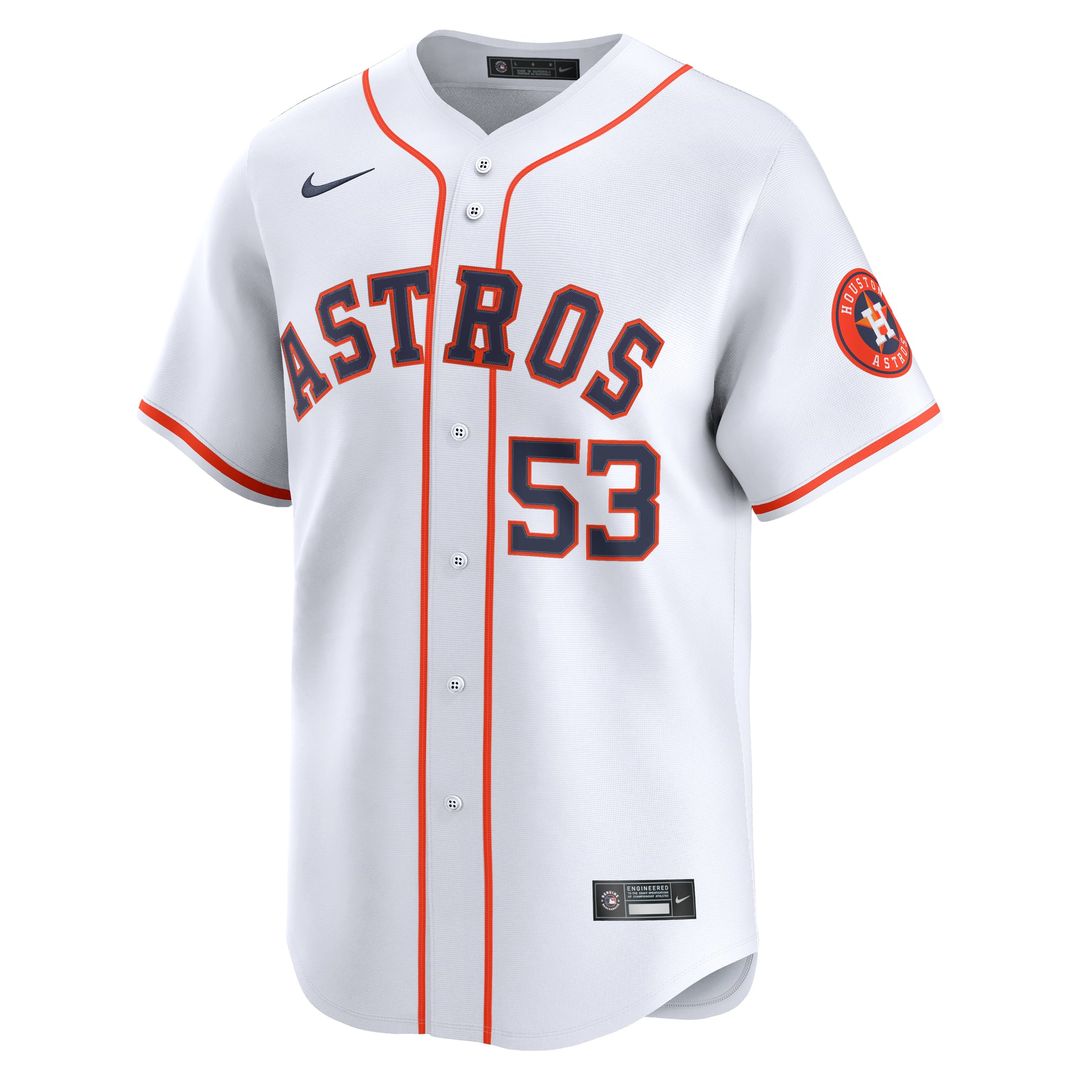 Houston Astros Nike Cristian Javier Home Limited Baseball Jersey - White