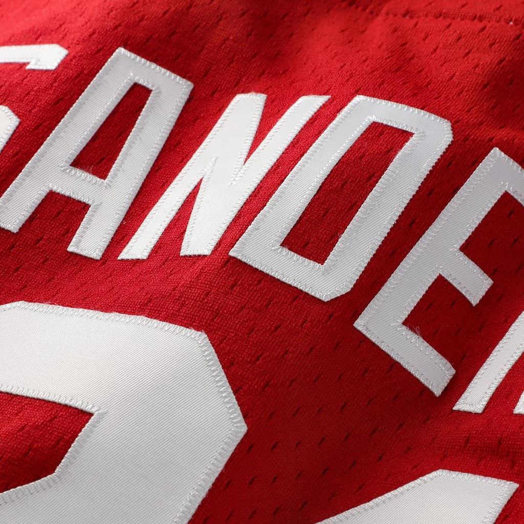Cincinnati Reds Mitchell & Ness Deion Sanders Cooperstown Mesh Batting Practice Button-Up Baseball Jersey - Red