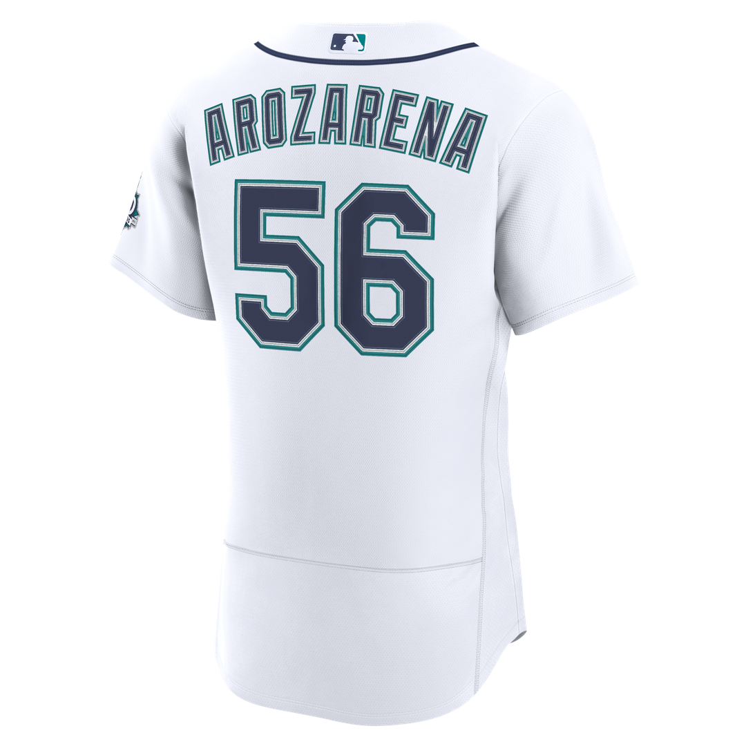 Seattle Mariners Nike Randy Arozarena Home 50th Season Authentic Baseball Jersey - White