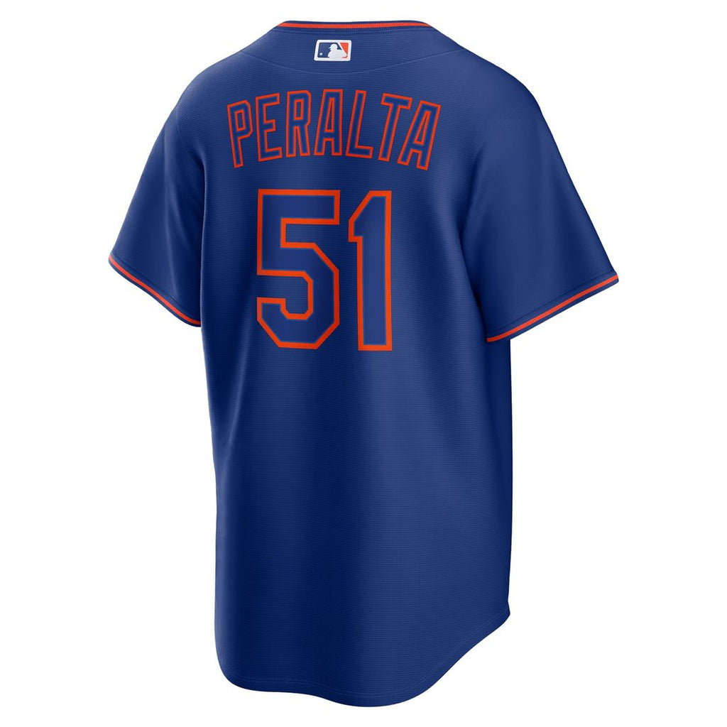 New York Mets Nike Freddy Peralta Alternate Replica Baseball Jersey - Royal