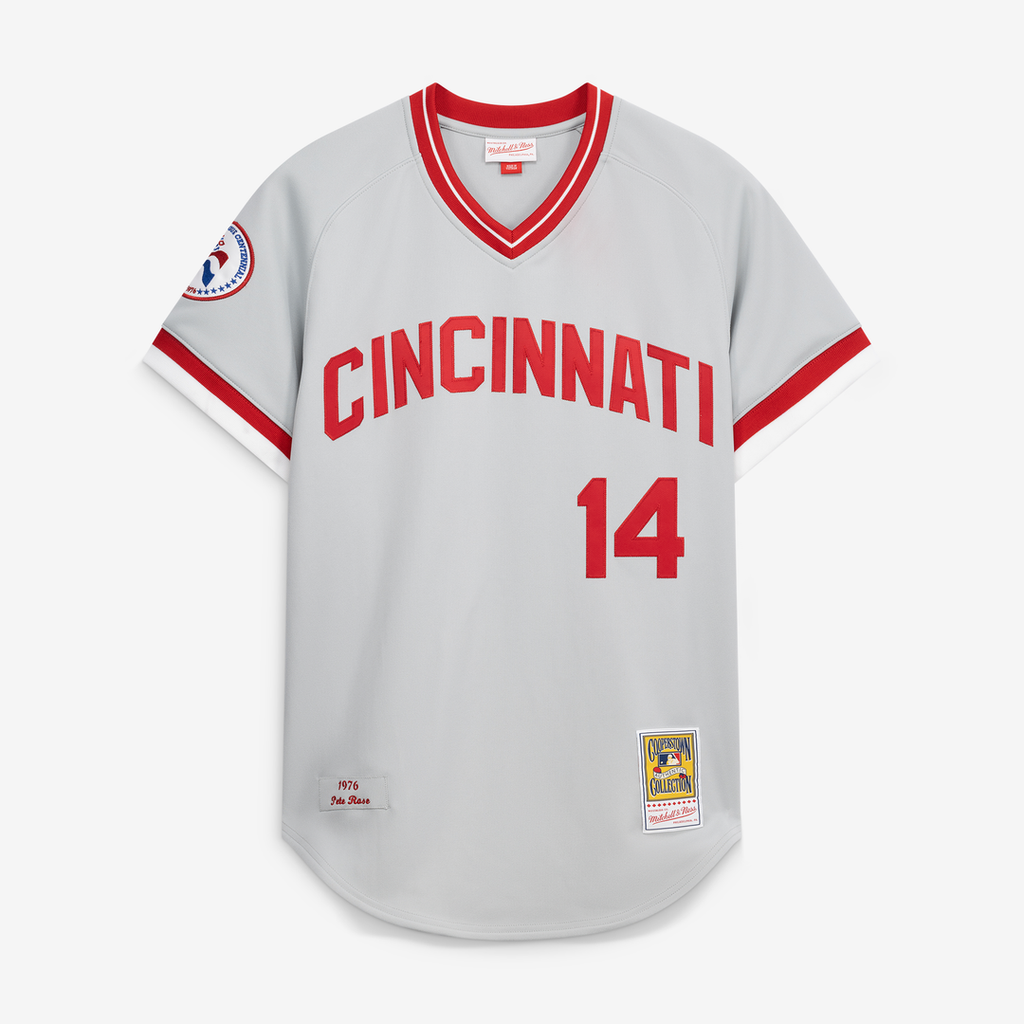 Cincinnati Reds Mitchell & Ness Pete Rose 1976 Authentic Baseball Jersey - Gray