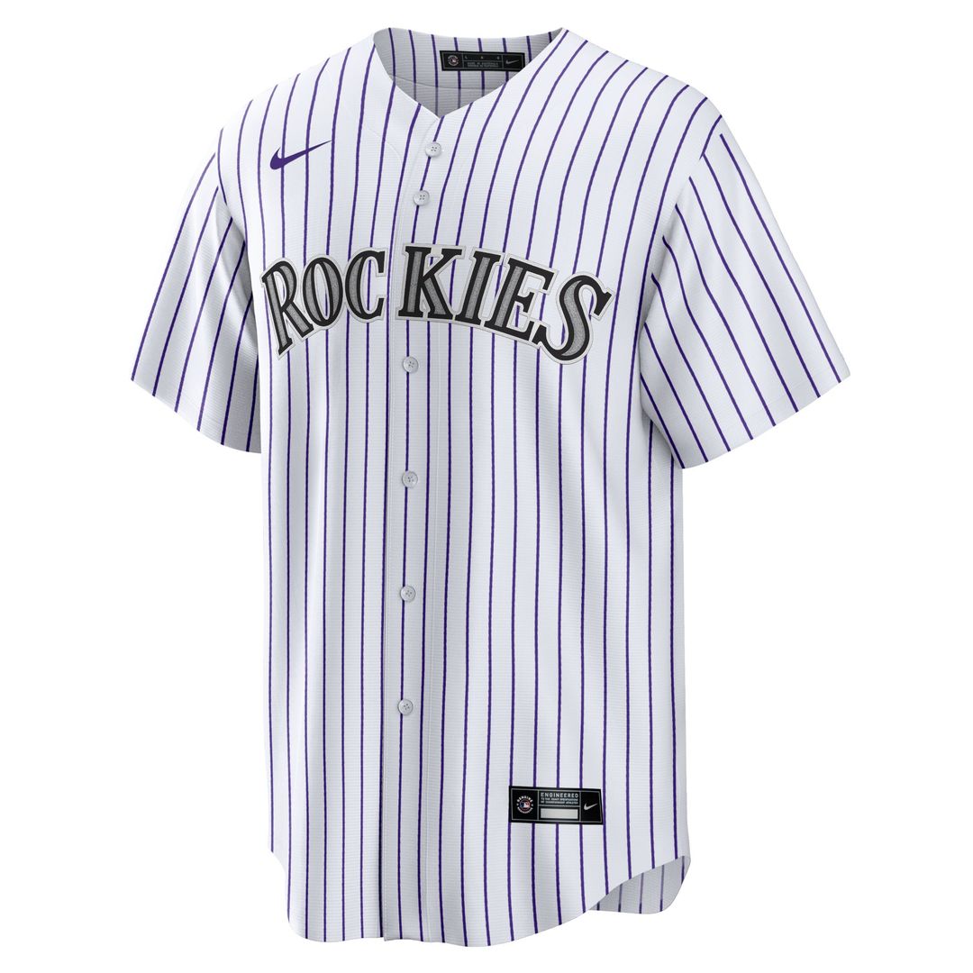 Colorado Rockies Nike Home Blank Replica Baseball Jersey - White