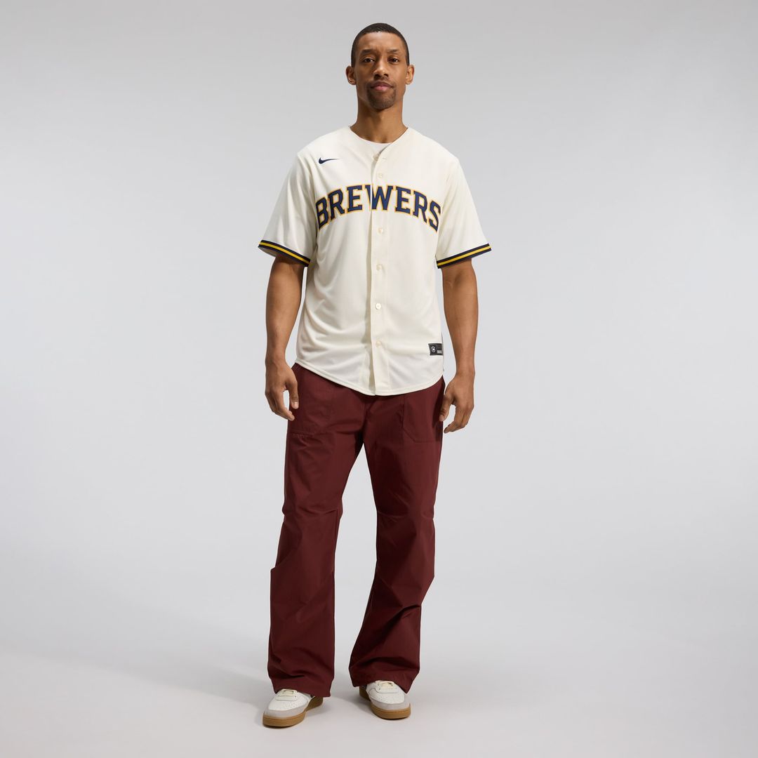 Milwaukee Brewers Nike Home Replica Team Baseball Jersey - Cream
