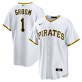 Pittsburgh Pirates Nike #1 Groom Home Replica Baseball Jersey - White