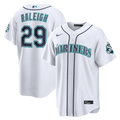 Seattle Mariners Nike Cal Raleigh Home Stadium 50th Season Patch Baseball Jersey - White