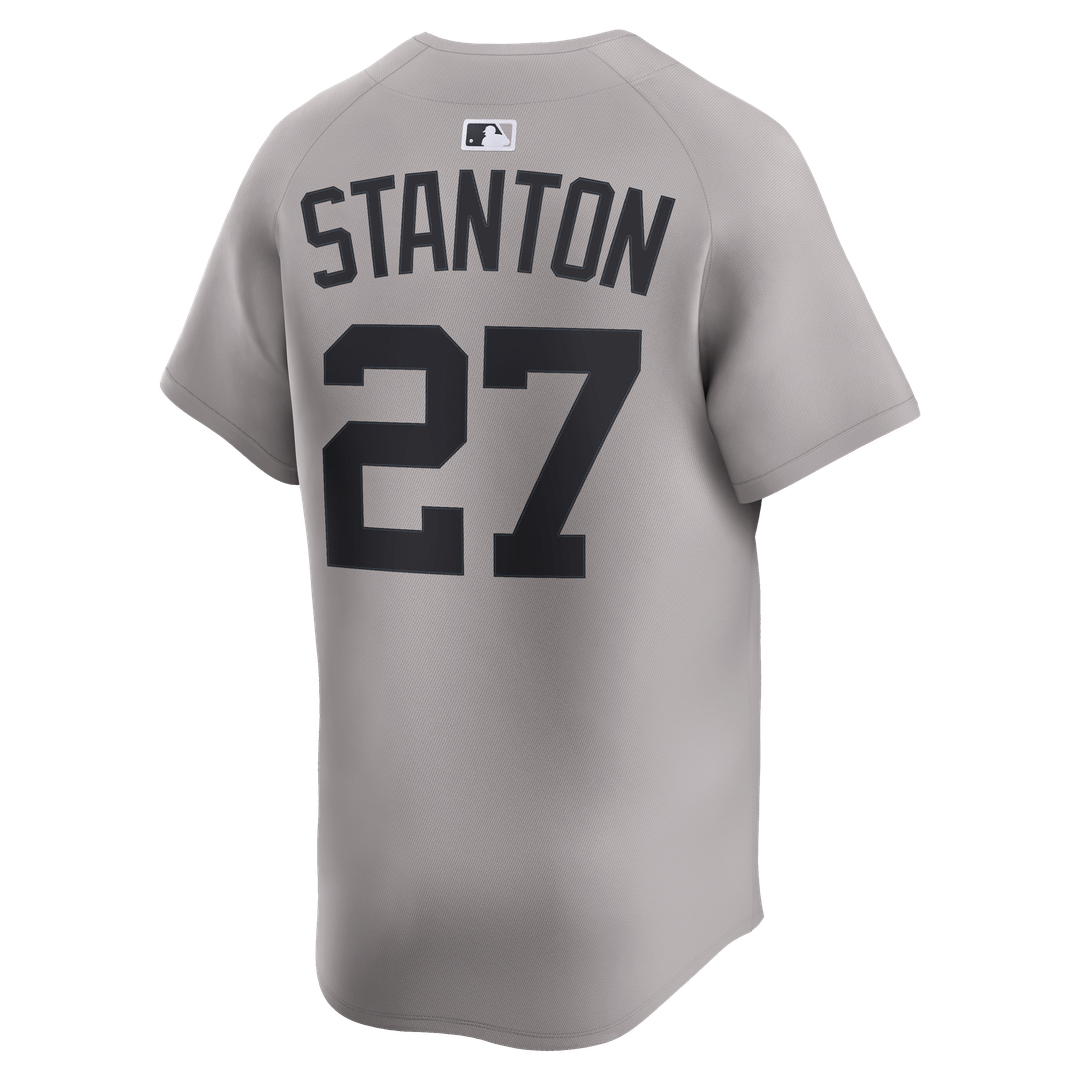 New York Yankees Nike Giancarlo Stanton Road Limited Baseball Jersey - Gray