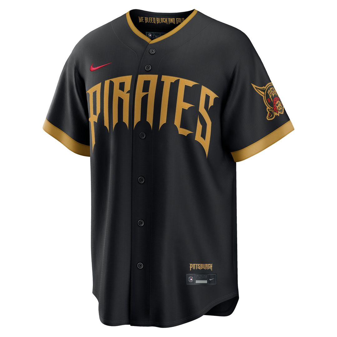 Pittsburgh Pirates Nike Paul Skenes 2026 City Connect Stadium Baseball Jersey - Black