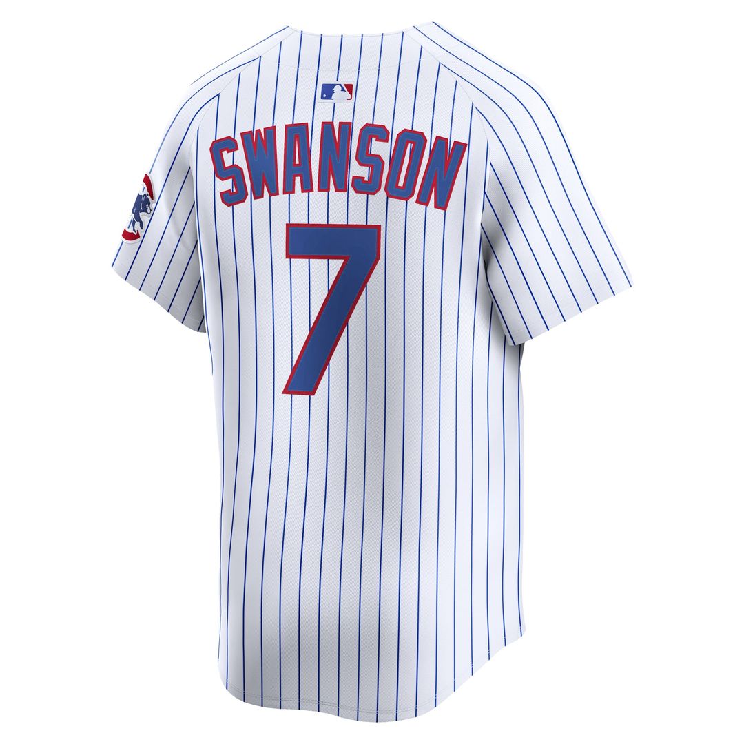 Chicago Cubs Nike Dansby Swanson Home Limited Baseball Jersey - White