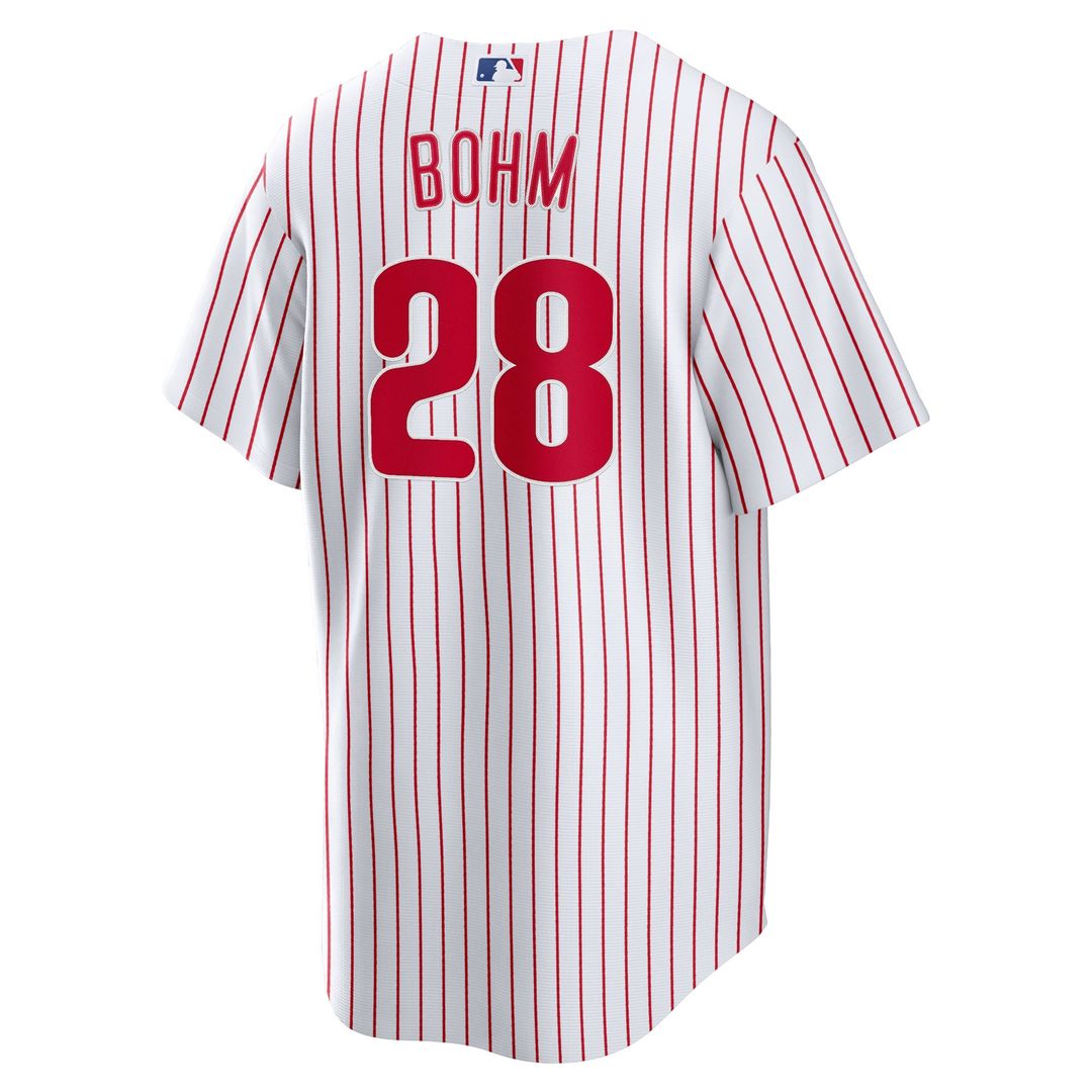 Philadelphia Phillies Nike Alec Bohm Replica Baseball Jersey - White