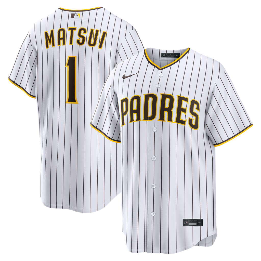 San Diego Padres Nike Yuki Matsui Home Replica Baseball Jersey - White