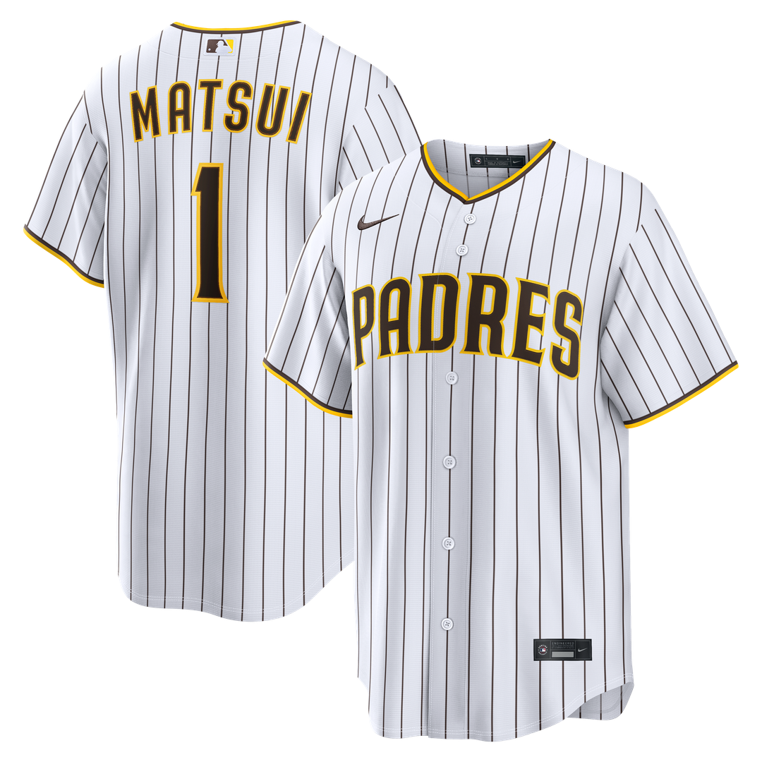 San Diego Padres Nike Yuki Matsui Home Replica Baseball Jersey - White