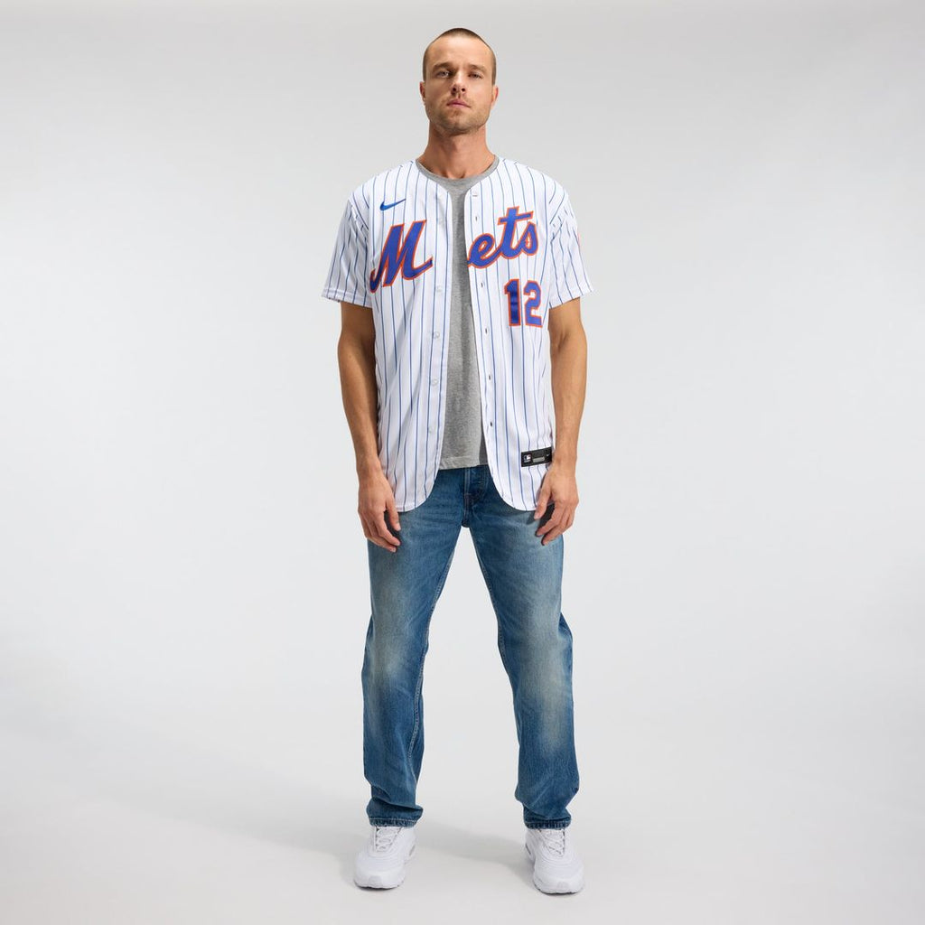 New York Mets Nike Francisco Lindor Home Authentic Baseball Jersey - White
