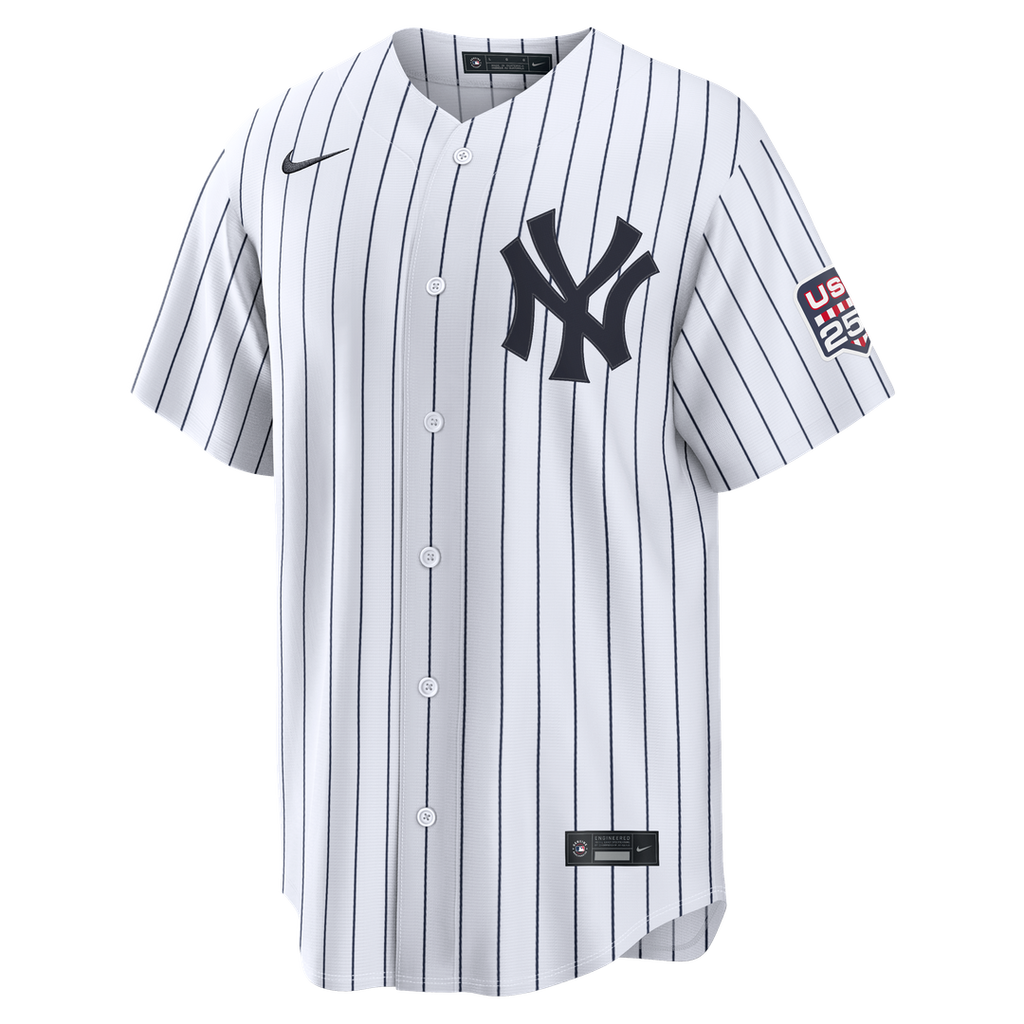 New York Yankees Nike Fourth of July Giancarlo Stanton USA 250 Stadium Baseball Jersey - White