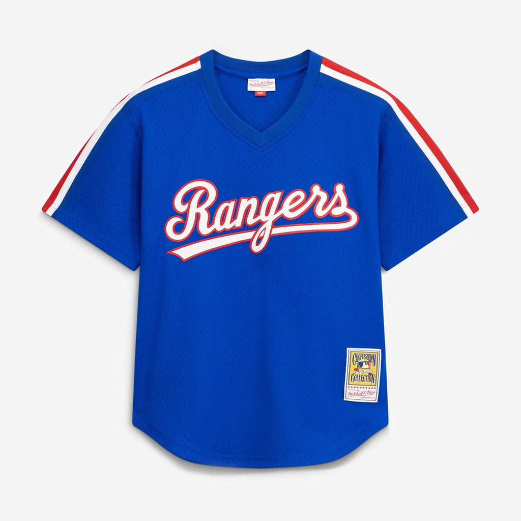 Texas Rangers Mitchell & Ness Nolan Ryan Big & Tall Cooperstown Mesh Batting Practice Baseball Jersey - Royal