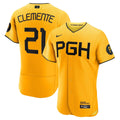 Pittsburgh Pirates Nike Roberto Clemente City Connect Authentic Baseball Jersey - Gold