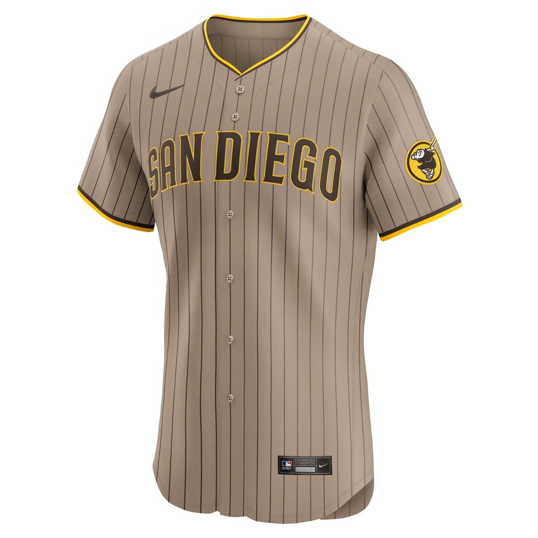 San Diego Padres Nike Fernando Tatis Jr. Elite Baseball Jersey - Khaki Sand