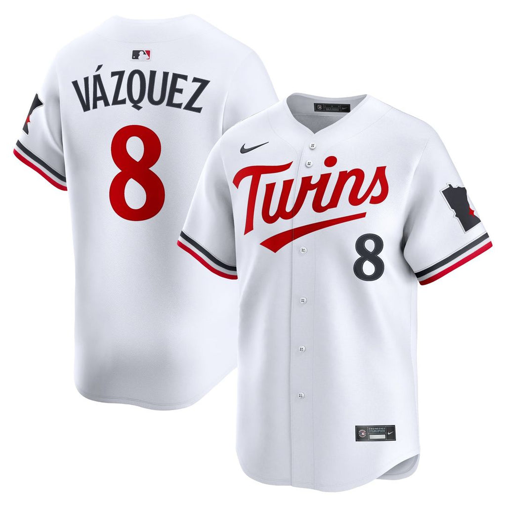 Minnesota Twins Nike Christian Vázquez Home Limited Baseball Jersey - White