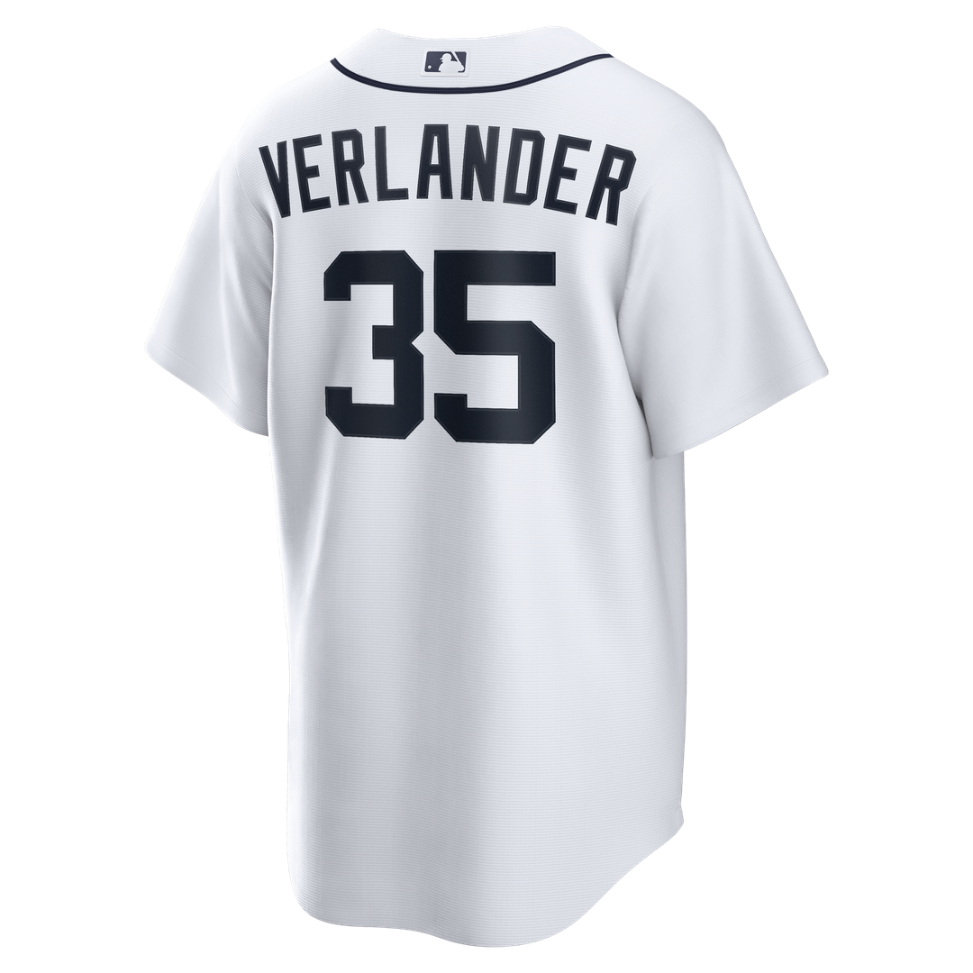 Detroit Tigers Nike Justin Verlander Home Replica Baseball Jersey - White