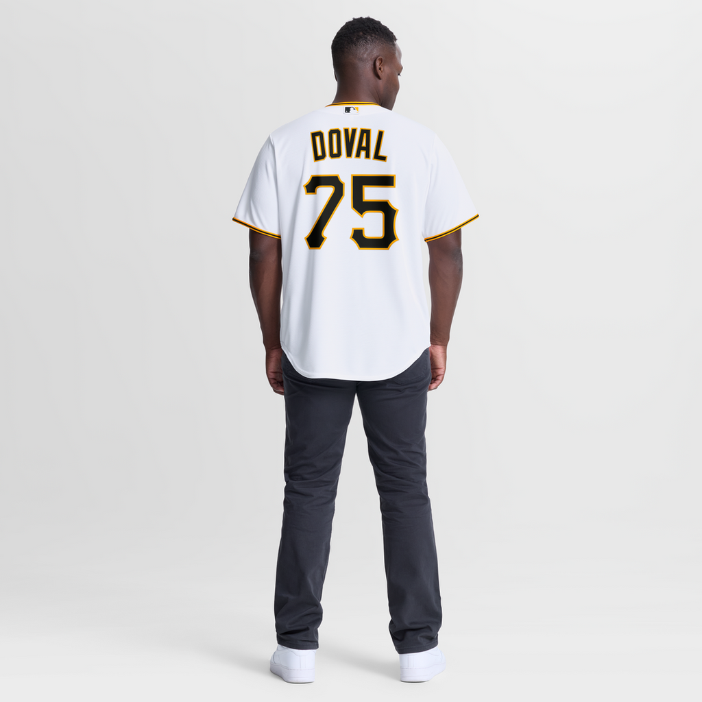 Pittsburgh Pirates Nike Camilo Doval Home Replica Baseball Jersey - White