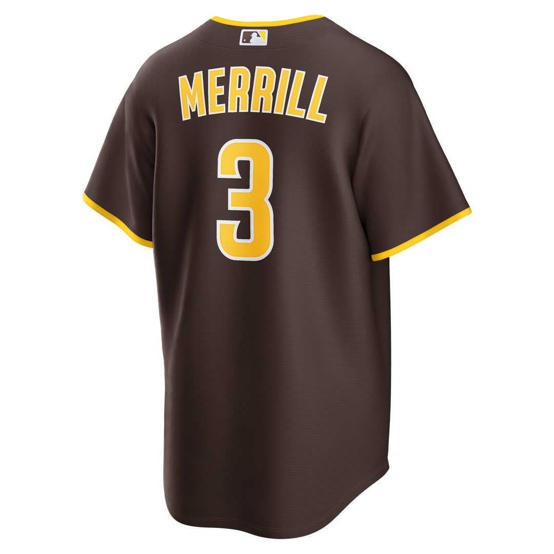 San Diego Padres Nike Jackson Merrill Alternate Replica Baseball Jersey - Sand