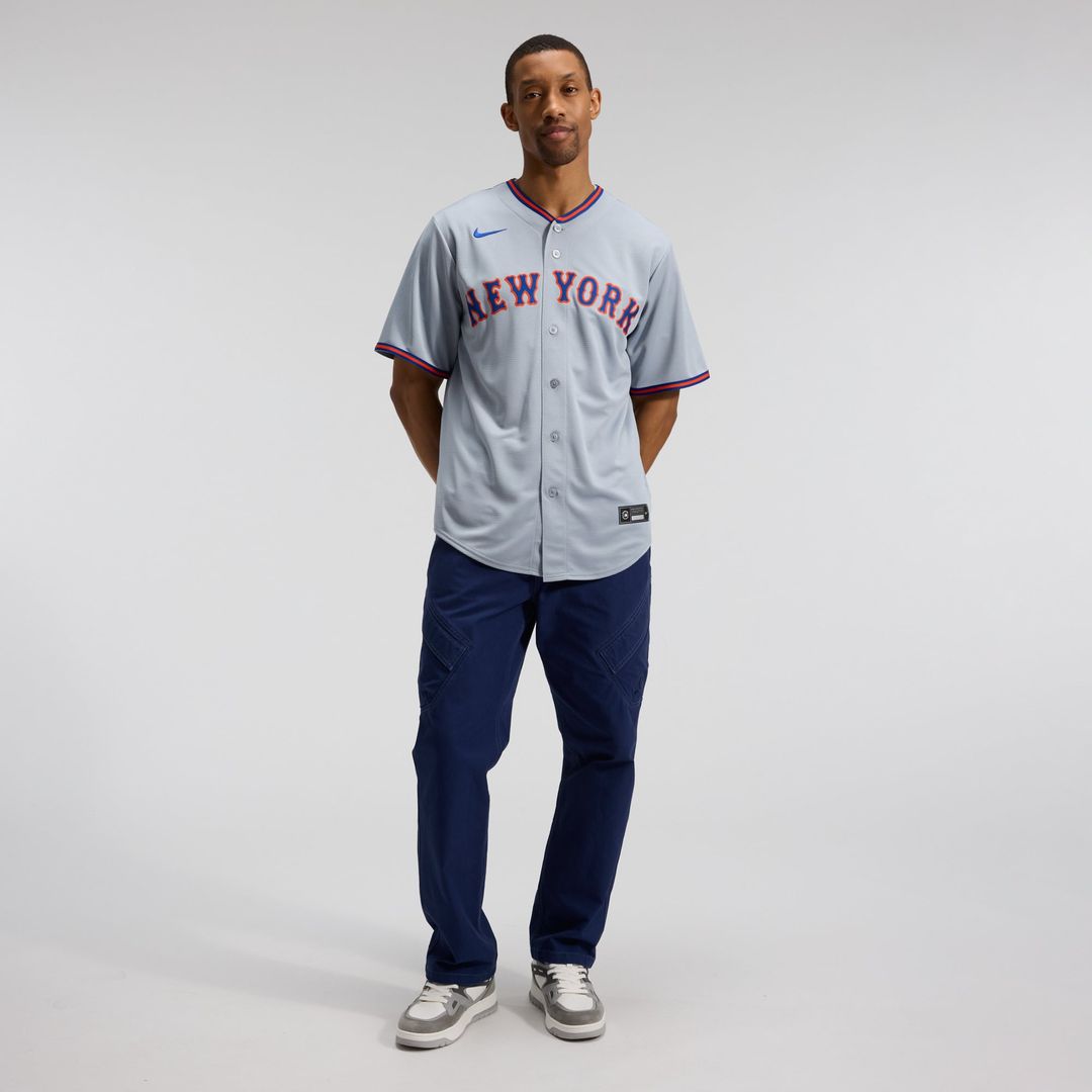 New York Mets Nike Juan Soto Road Replica Baseball Jersey - Gray