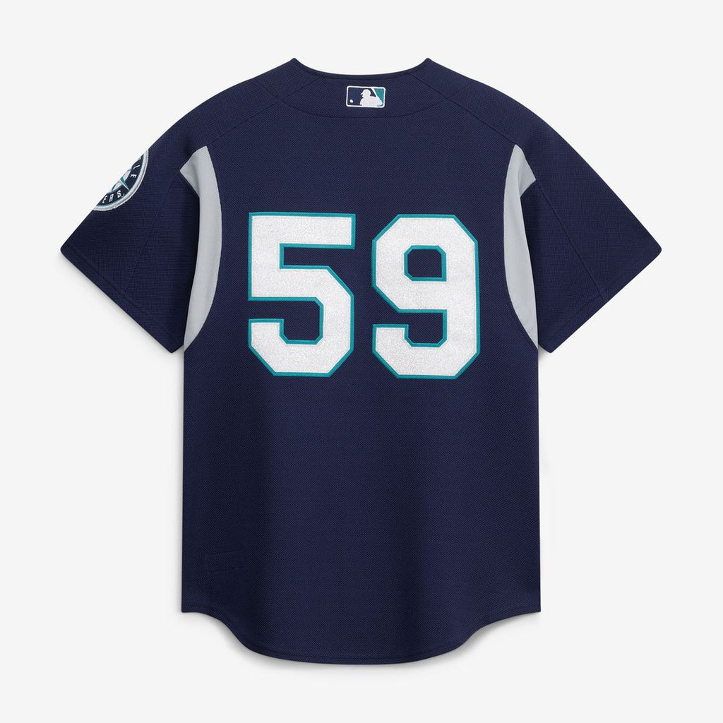Seattle Mariners Mitchell & Ness Felix Hernandez Cooperstown Collection Batting Practice Baseball Jersey - Navy