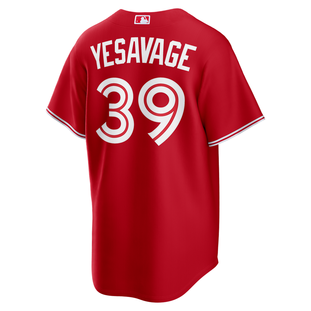 Toronto Blue Jays Nike Trey Yesavage Canada Day Replica Baseball Jersey - Red
