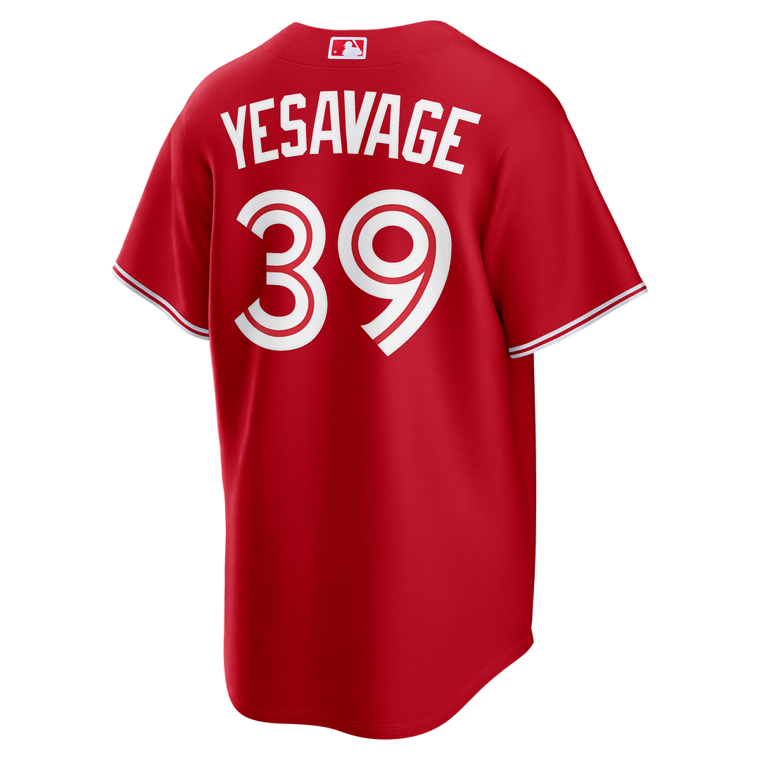 Toronto Blue Jays Nike Trey Yesavage Canada Day Replica Baseball Jersey - Red