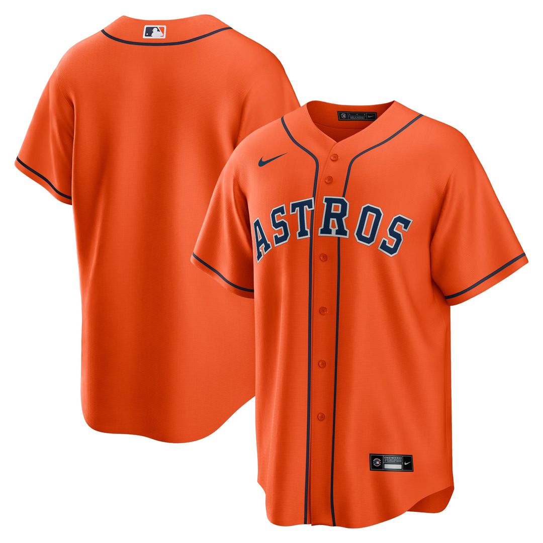 Houston Astros Nike Alternate Replica Team Baseball Jersey - Navy