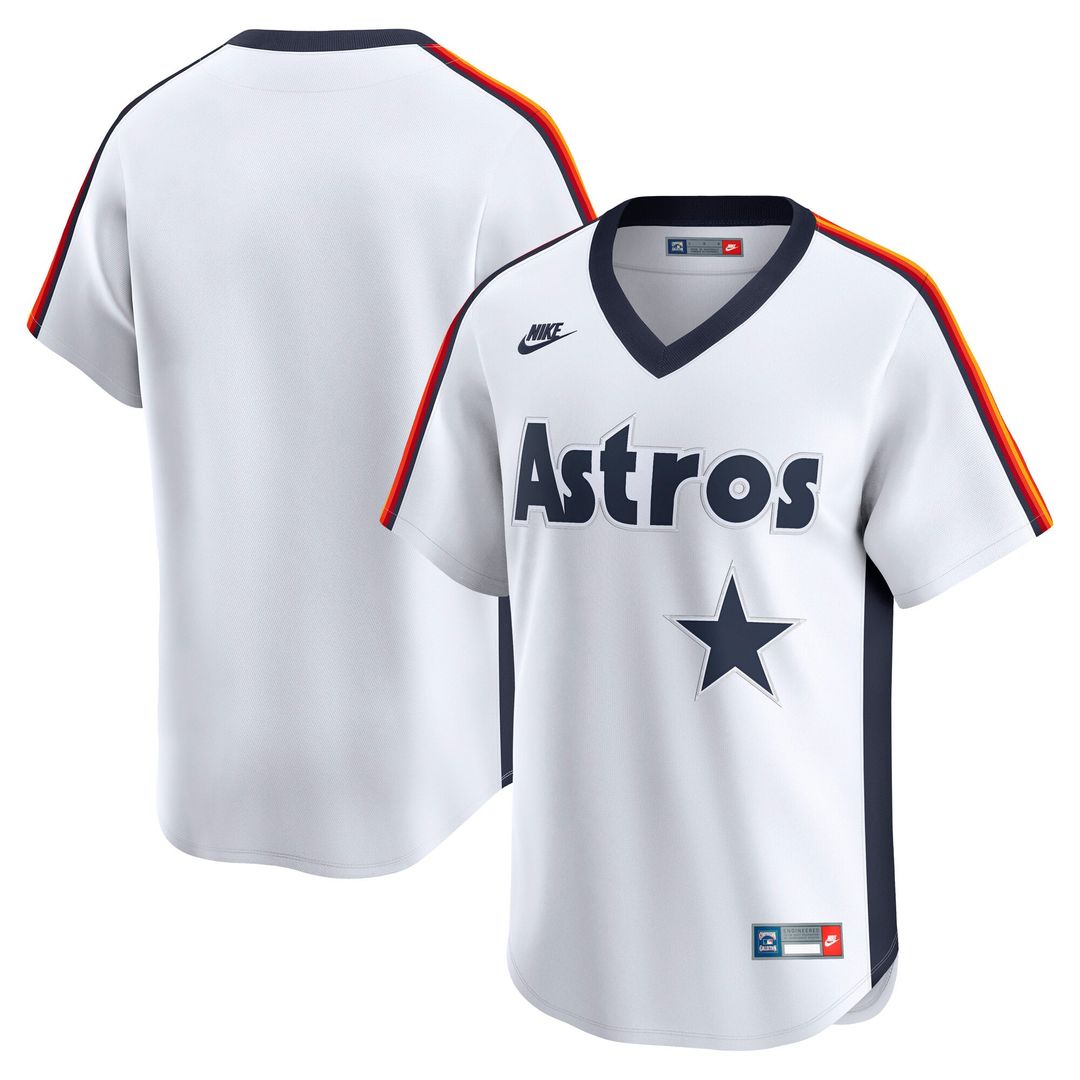 Houston Astros Nike Cooperstown Collection Limited Baseball Jersey - White