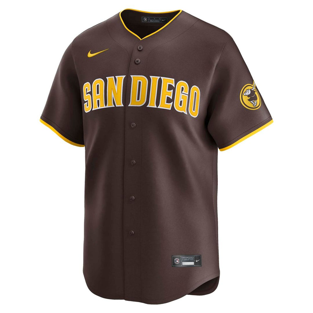 San Diego Padres Nike Jackson Merrill Road Limited Baseball Jersey - Brown