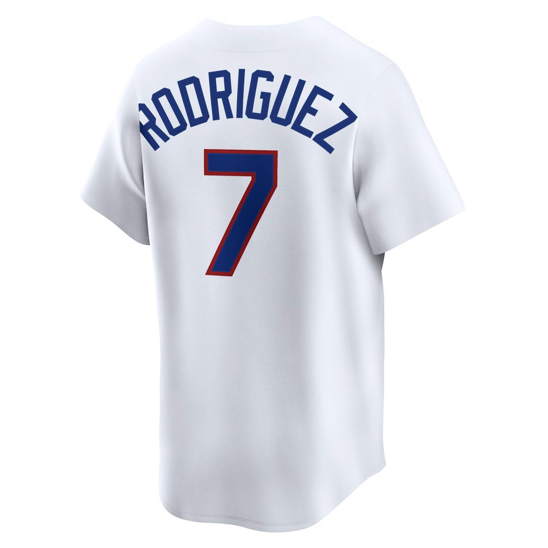 Texas Rangers Nike Ivan Rodriguez Throwback Cooperstown Collection Limited Baseball Jersey - White