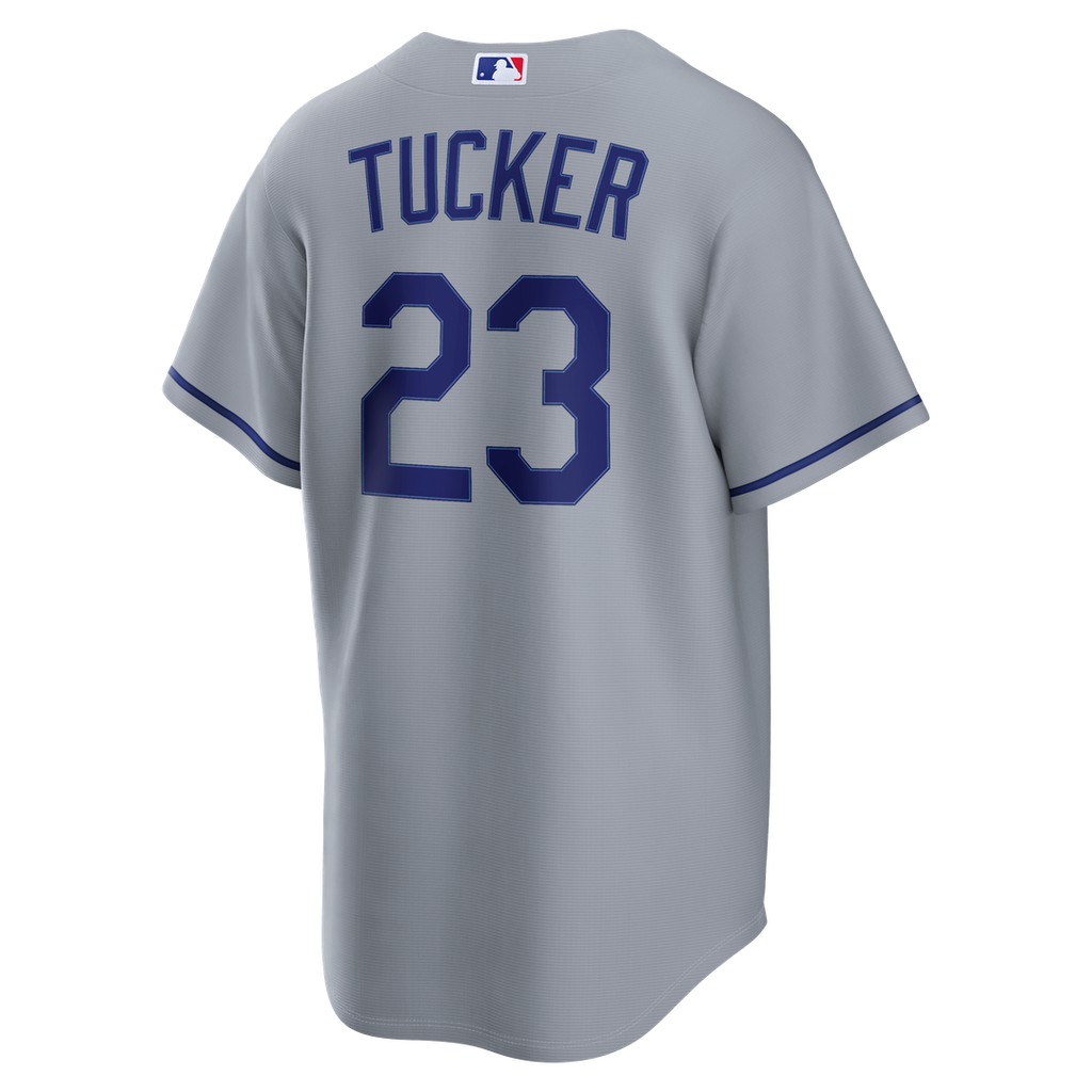 Los Angeles Dodgers Nike Kyle Tucker Road Replica Baseball Jersey - Gray